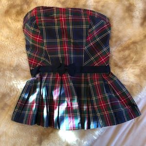 Abercrombie&Fitch Strapless Peplum Top